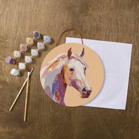 Horse Paint-by-Number Plywood Surface Kit by Artist's Loft®